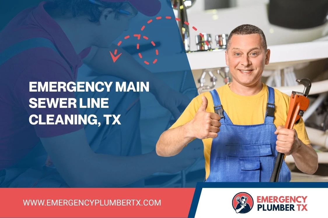 Emergency Main Sewer Line Cleaning, TX